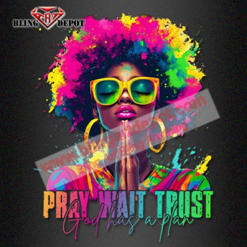 Afro Girl Multiple Color Digital Transfer DTF Afro Girl Multiple Color Digital Transfer DTF